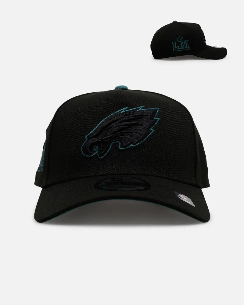 New Era Philadelphia Eagles 'Outline' 9Forty A-Frame Snapback Black 1
