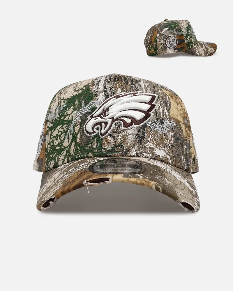 New Era Philadelphia Eagles 'Realtree Grit 3.0' 9Forty A-Frame Snapback Realtree Edge 1