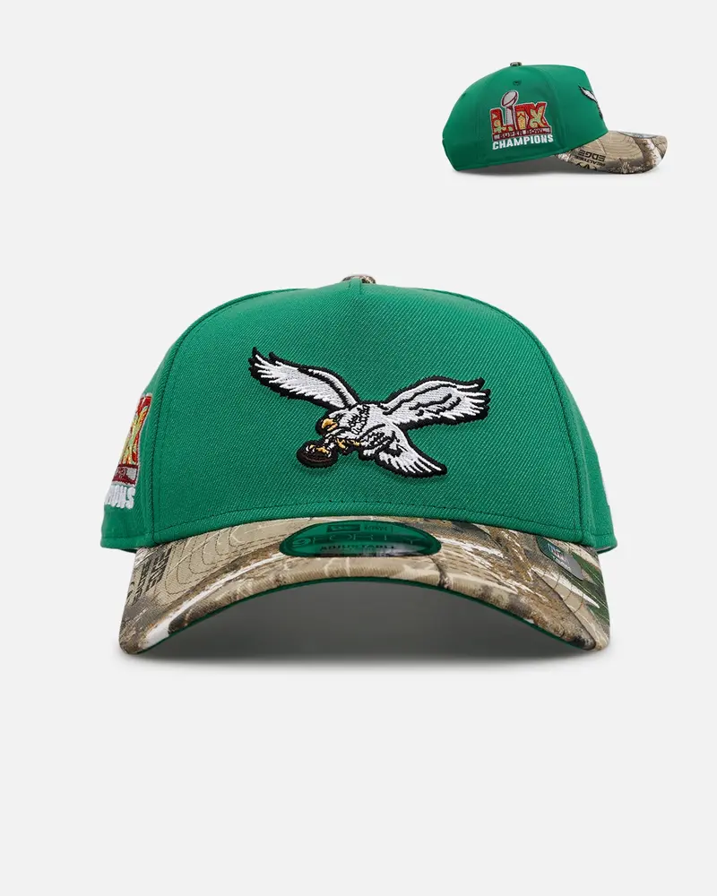 New Era Philadelphia Eagles 'Realtree Visor' 9Forty A-Frame Snapback Official Team Color 1