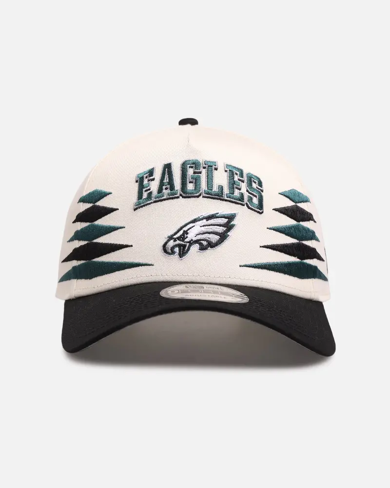 New Era Philadelphia Eagles 'Regency Crown' 9Forty A-Frame Snapback Chrome White/Black 1