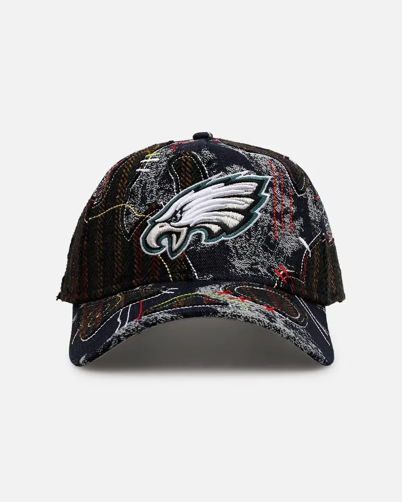 New Era Philadelphia Eagles 'Running Stitch' 9Forty A-Frame Snapback Multi 1