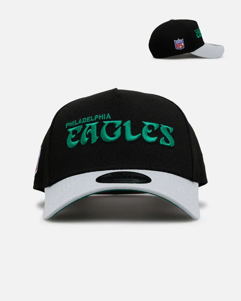 New Era Philadelphia Eagles 'Throwback Bowl' 9Forty A-Frame Snapback Black 1