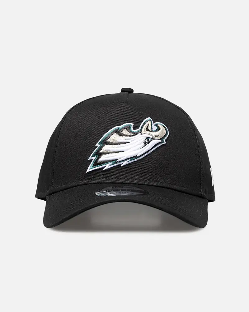 New Era Philadelphia Eagles 'Upside Down Logo' 9Forty A-Frame Snapback Black/Official Team Color 1