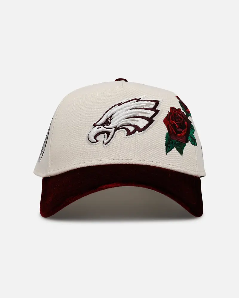 New Era Philadelphia Eagles 'Velvet Roses' 9Forty A-Frame Snapback Chrome 1