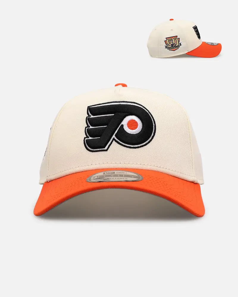 New Era Philadelphia Flyers 'Team Color Visor' 9Forty A-Frame Snapback Chrome/Official Team Color 1