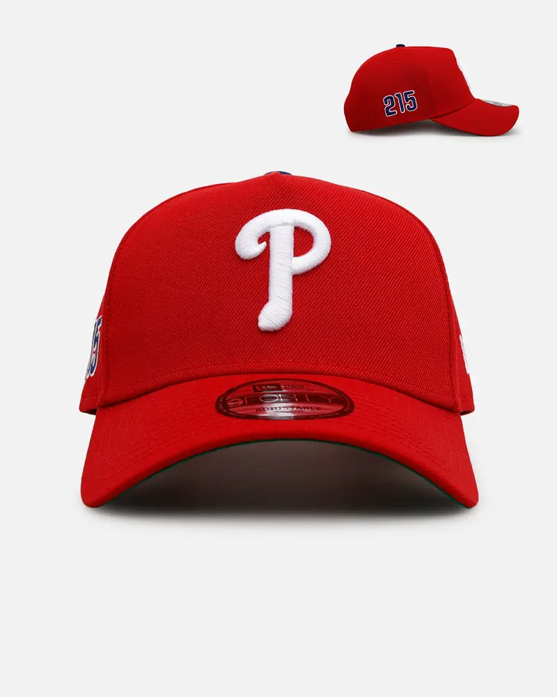 New Era Philadelphia Phillies 'Area Codes' 9Forty A-Frame Snapback Red 1