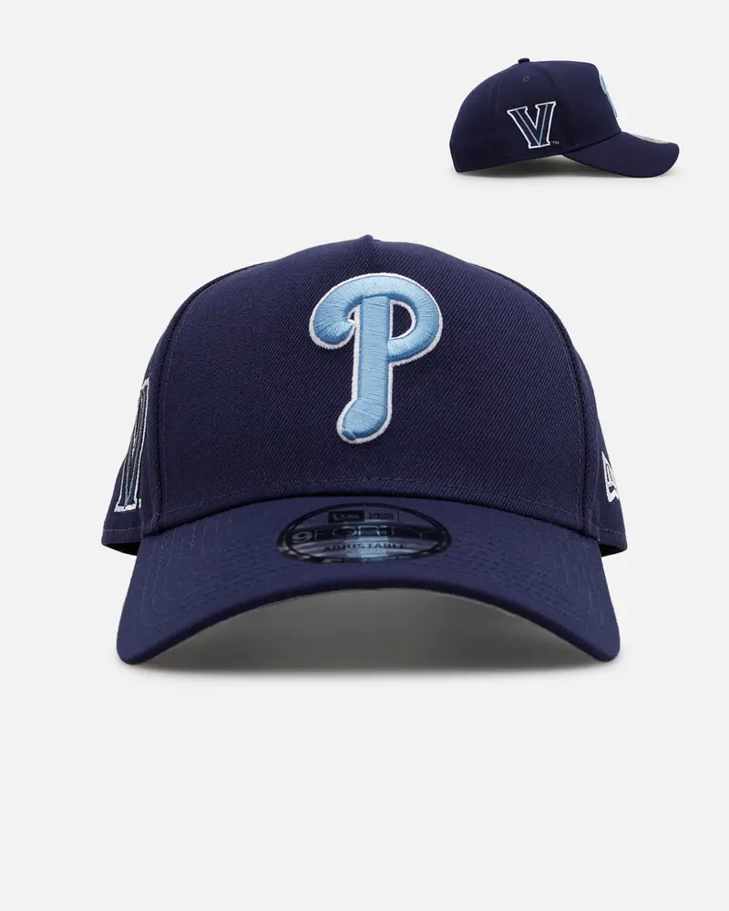 New Era Philadelphia Phillies 'College Crossover' Villanova Wildcats 9Forty A-Frame Snapback Official Team Color 1