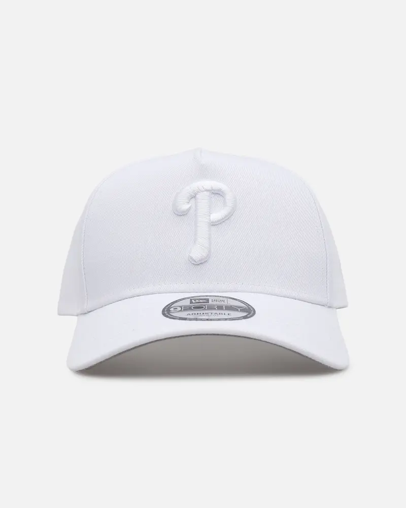 New Era Philadelphia Phillies 'Easy White' 9Forty A-Frame Snapback White/White 1