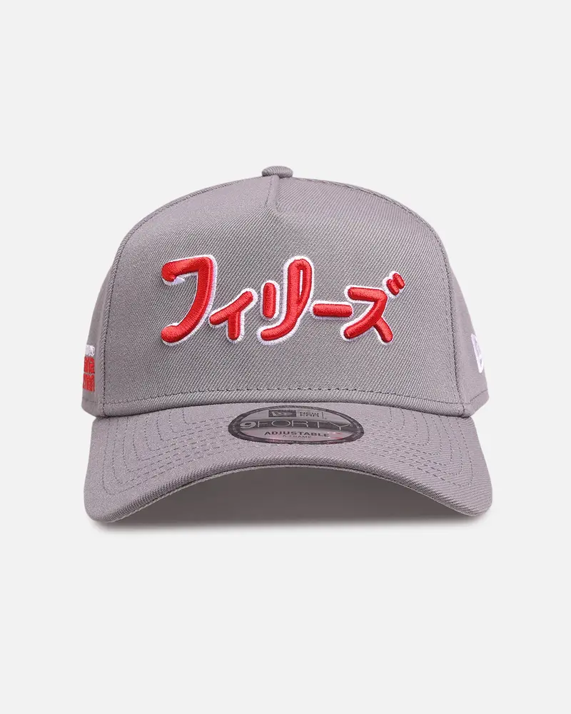 New Era Philadelphia Phillies 'Hyperfly Katakana X Mlb' 9Forty A-Frame Snapback Grey 1