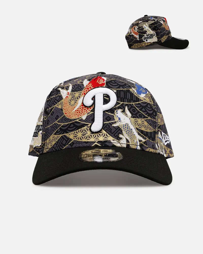 New Era Philadelphia Phillies 'Koi' 9Forty A-Frame Snapback Black/Multi-Colored 1