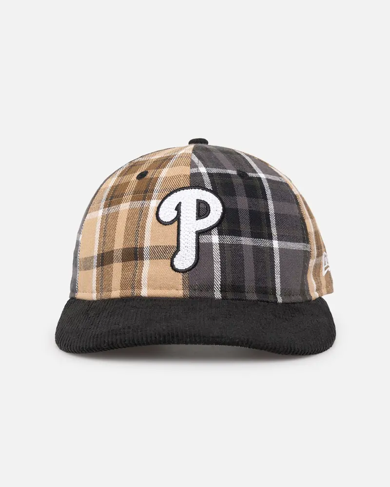 New Era Philadelphia Phillies 'Multi Panel Plaid' 9Fifty High Crown Strapback Plaid 1