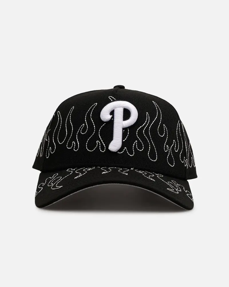 New Era Philadelphia Phillies 'Outline Flames' 9Forty A-Frame Snapback Black 1