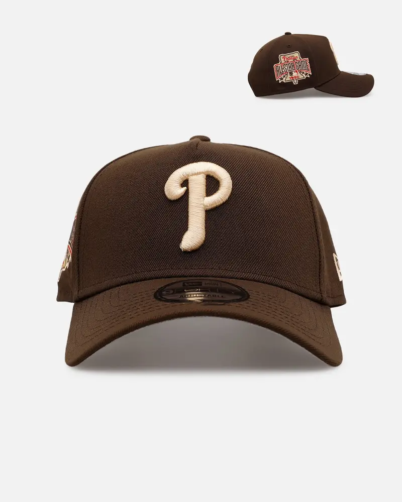 New Era Philadelphia Phillies 'Stay Classy' 9Forty A-Frame Snapback Walnut 1