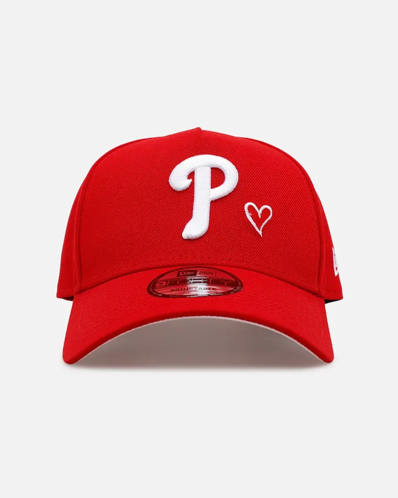 New Era Philadelphia Phillies 'Team Color Hearts' 9Forty A-Frame Snapback Red 1