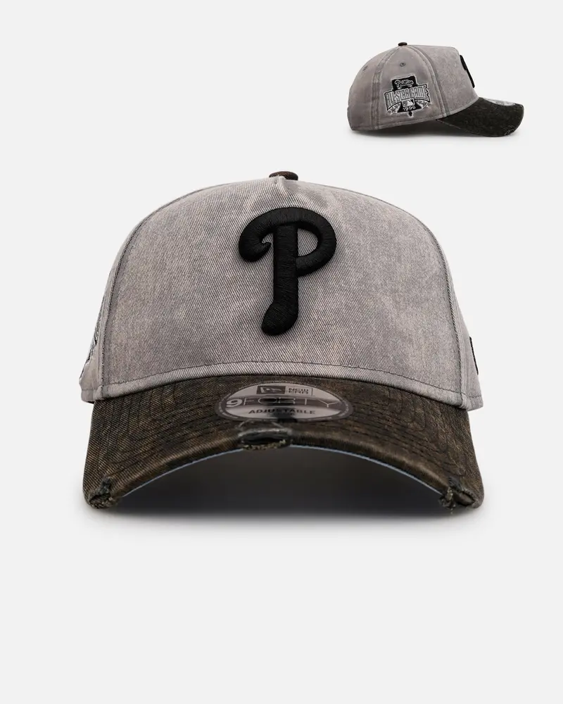 New Era Philadelphia Phillies 'Washed Storm Gray' 9Forty A-Frame Snapback Gray 1