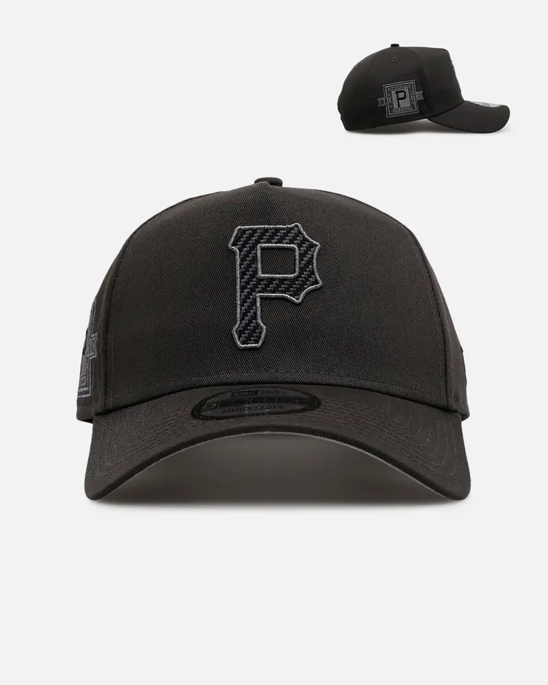New Era Pittsburgh Pirates 'Carbon Weave' 9Forty A-Frame Snapback Black 1