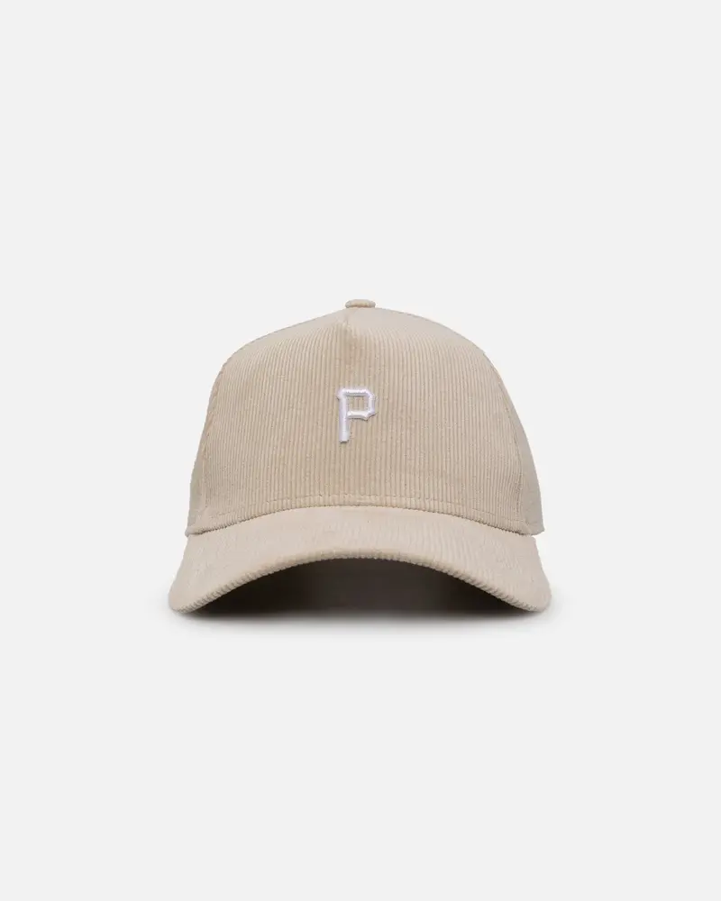 New Era Pittsburgh Pirates 'Micro Cord Cream' 9Forty A-Frame Snapback Cream/White 1