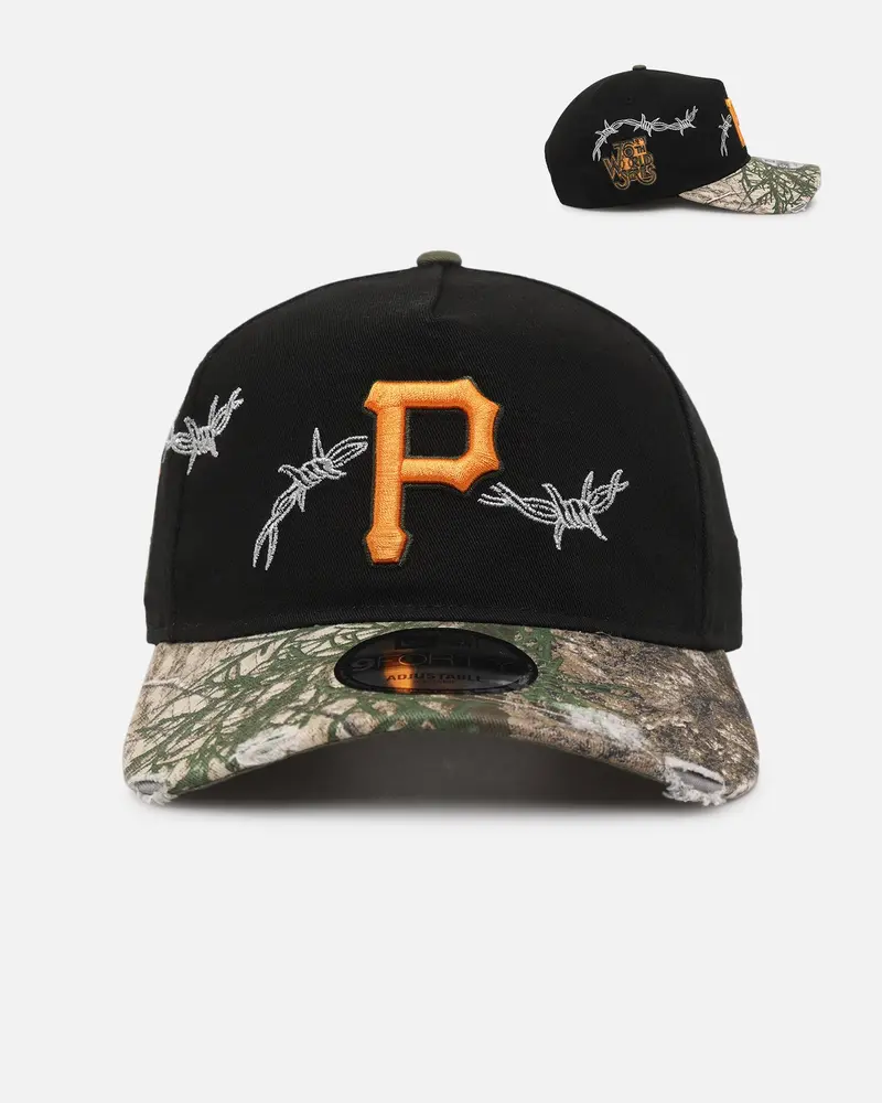New Era Pittsburgh Pirates 'Realtree Grit 2.0' 9Forty A-Frame Snapback Black/Green/Orange 1