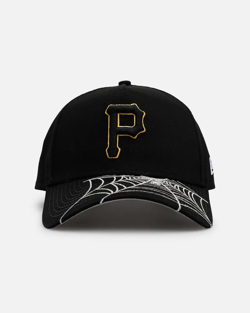 New Era Pittsburgh Pirates 'Spider Web Visor' 9Forty A-Frame Snapback Black 1