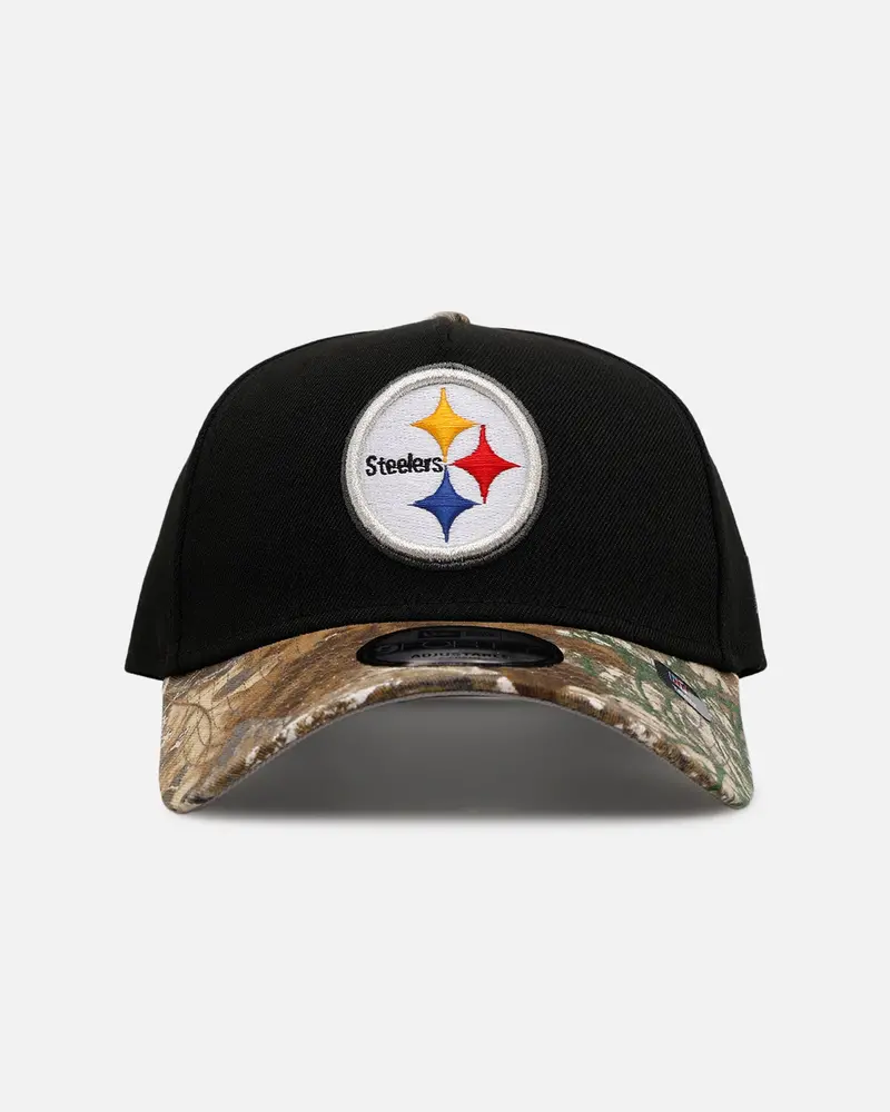 New Era Pittsburgh Steelers 'Black Crown Realtree Visor' 9Forty A-Frame Snapback Realtree Edge/Black 1