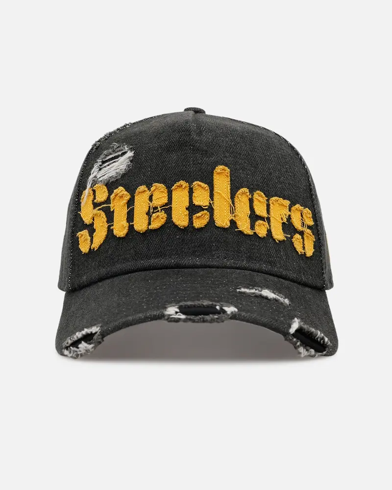 New Era Pittsburgh Steelers 'Denim 2.0' 9Forty A-Frame Strapback Black 1