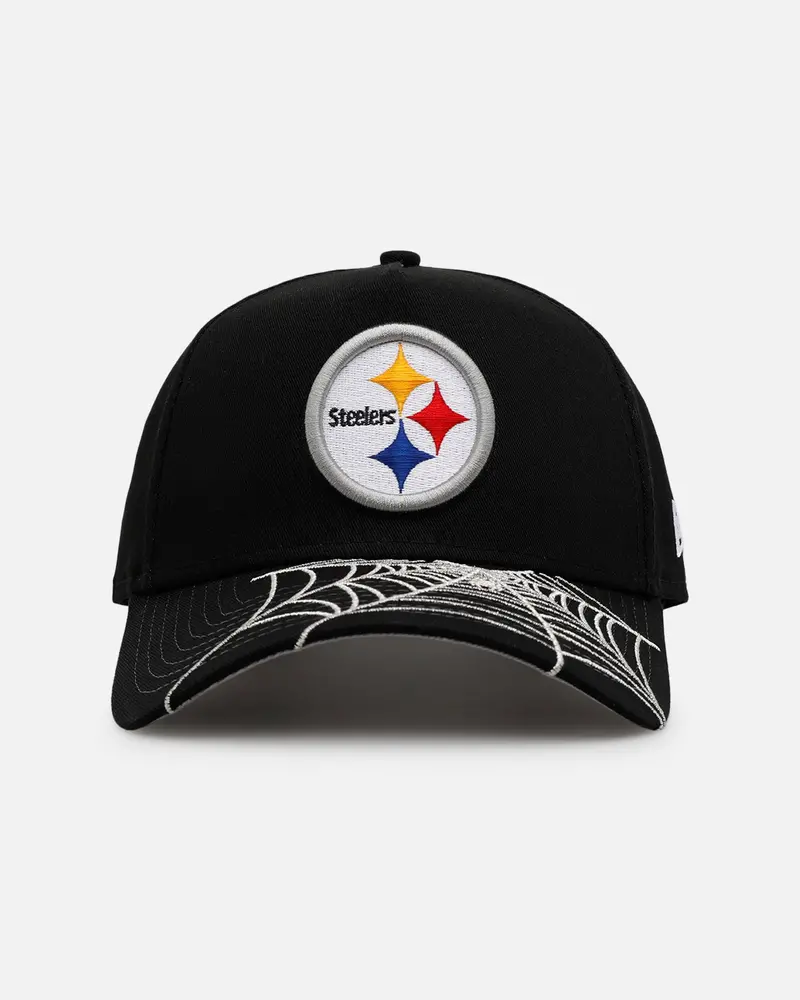 New Era Pittsburgh Steelers 'Spider Web Visor' 9Forty A-Frame Snapback Black 1