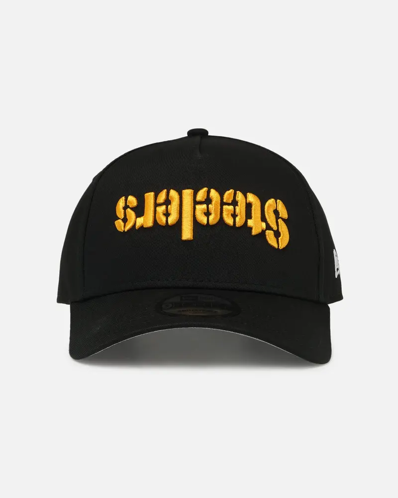 New Era Pittsburgh Steelers 'Upside Down Logo' 9Forty A-Frame Snapback Black 1