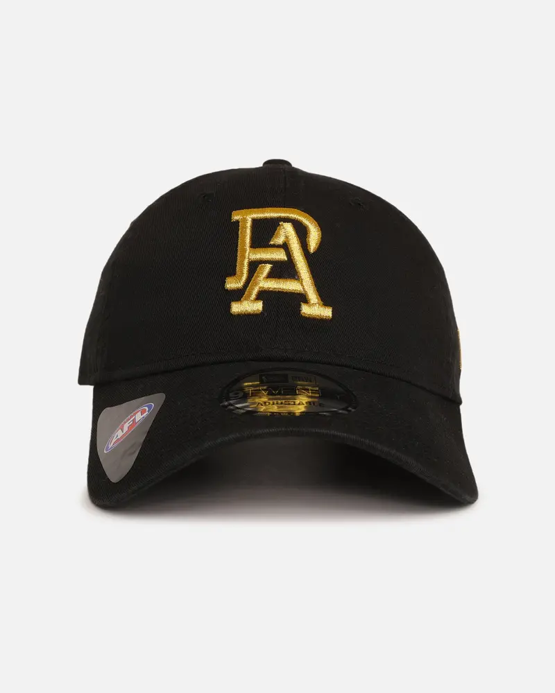 New Era Port Adelaide Football Club 'Afl Black & Gold' 9Twenty Strapback Black/Gold 1