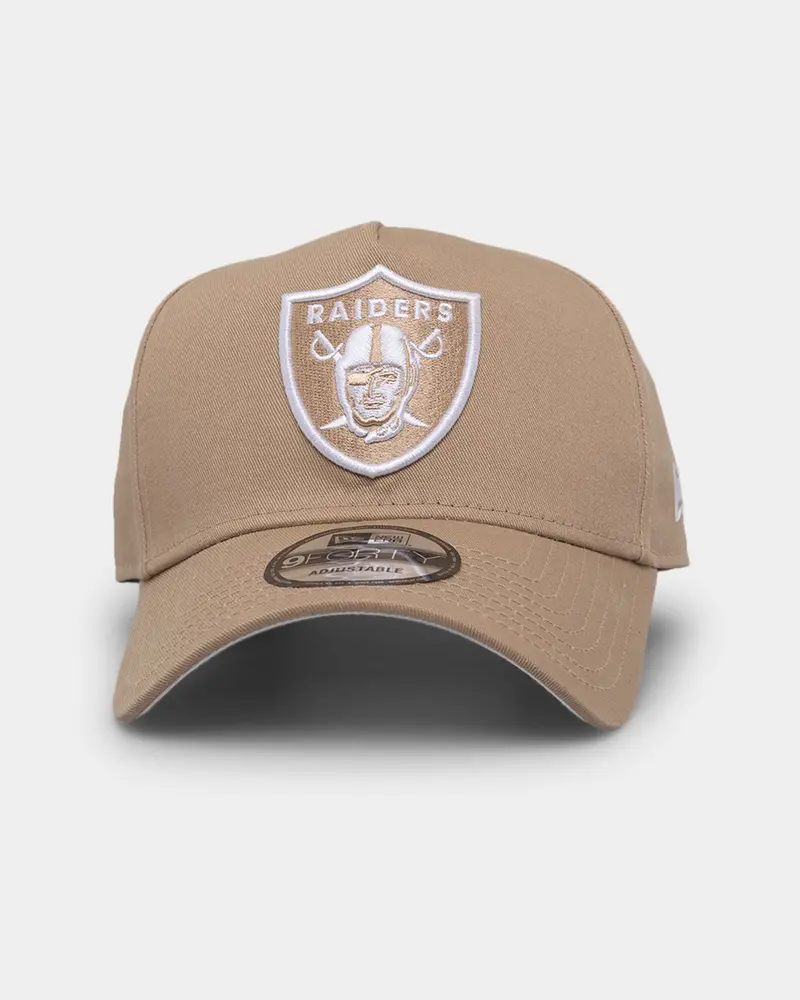 New Era Raiders 'Tumbleweed' 9Forty A-Frame Snapback Seasonal Moss Tumbleweed/White 1