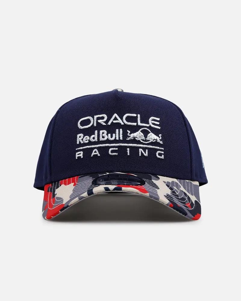 New Era Red Bull Racing 'Red Bull' Camo Visor 9Forty A-Frame Snapback Navy 1