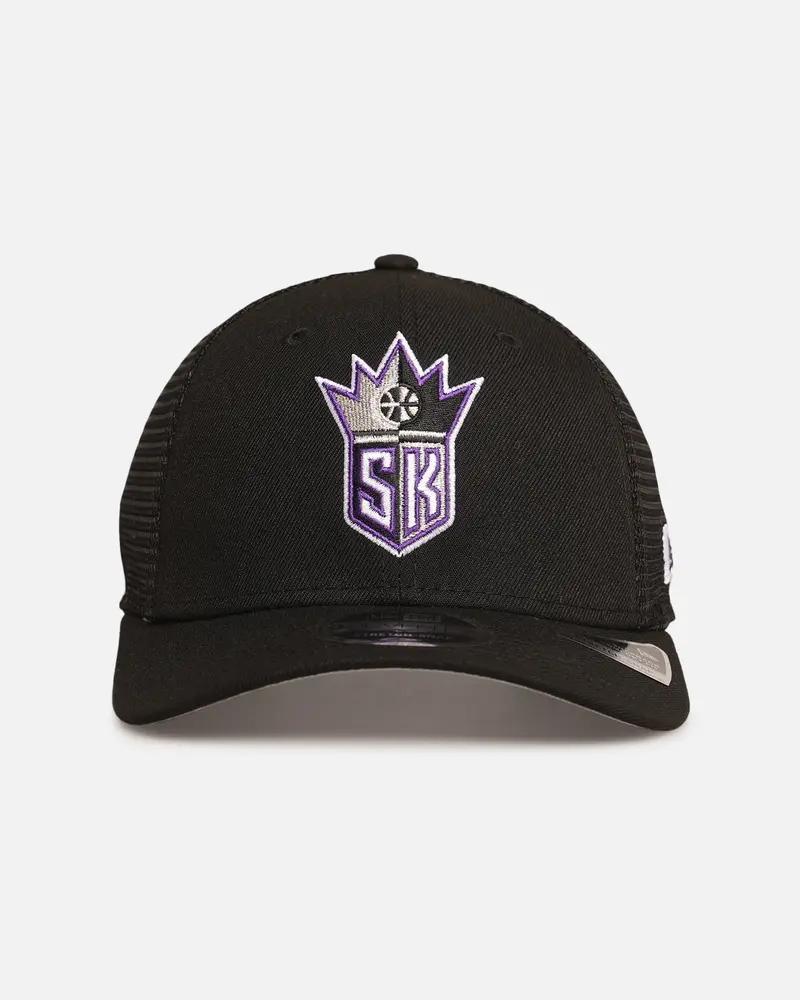 New Era Sacramento Kings 'Hwc' 9Seventy Trucker Stretch Snapback Black 1