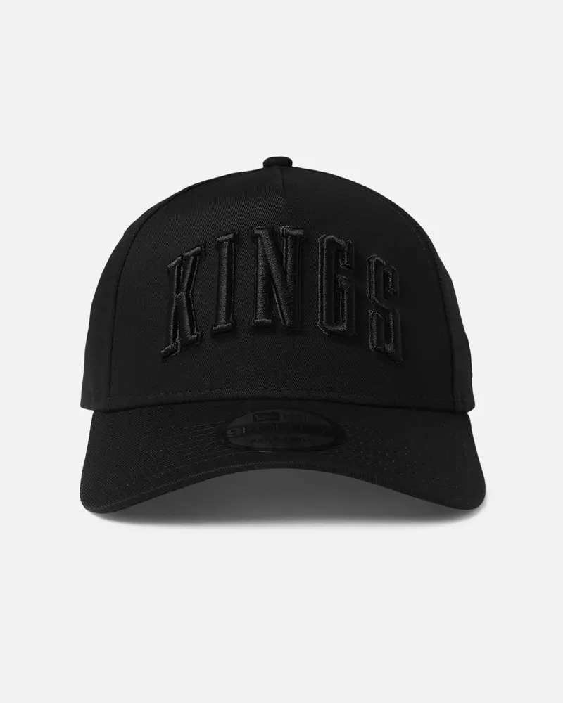 New Era Sacramento Kings 'Nba Black On Black' 9Forty A-Frame Snapback Black 1