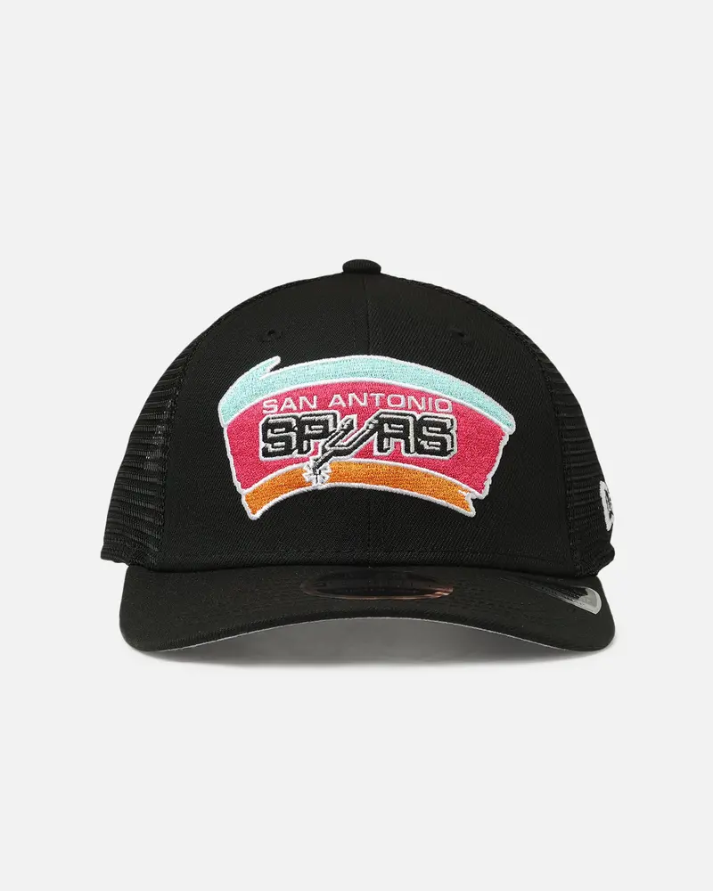 New Era San Antonio Spurs 'Hwc' 9Seventy Trucker Stretch Snapback Black 1