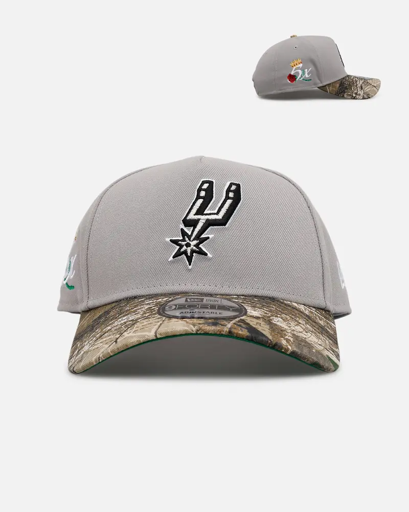 New Era San Antonio Spurs 'Realtree Visor' 9Forty A-Frame Snapback Official Team Color 1
