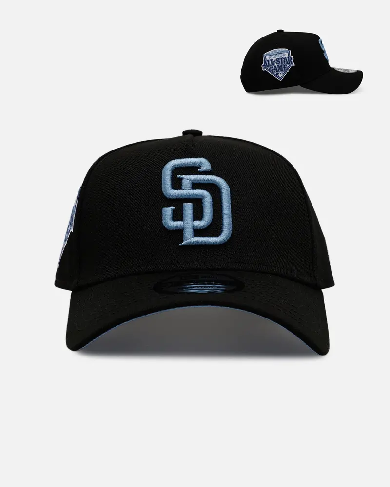 New Era San Diego Padres 'Black And Sky Blue' 9Forty A-Frame Snapback Black/Sky Blue 1