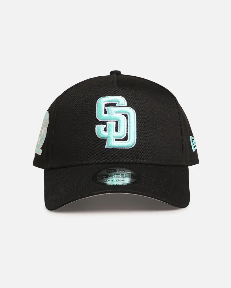 New Era San Diego Padres 'Black Aqua' 9Forty A-Frame Snapback Black/Aqua 1