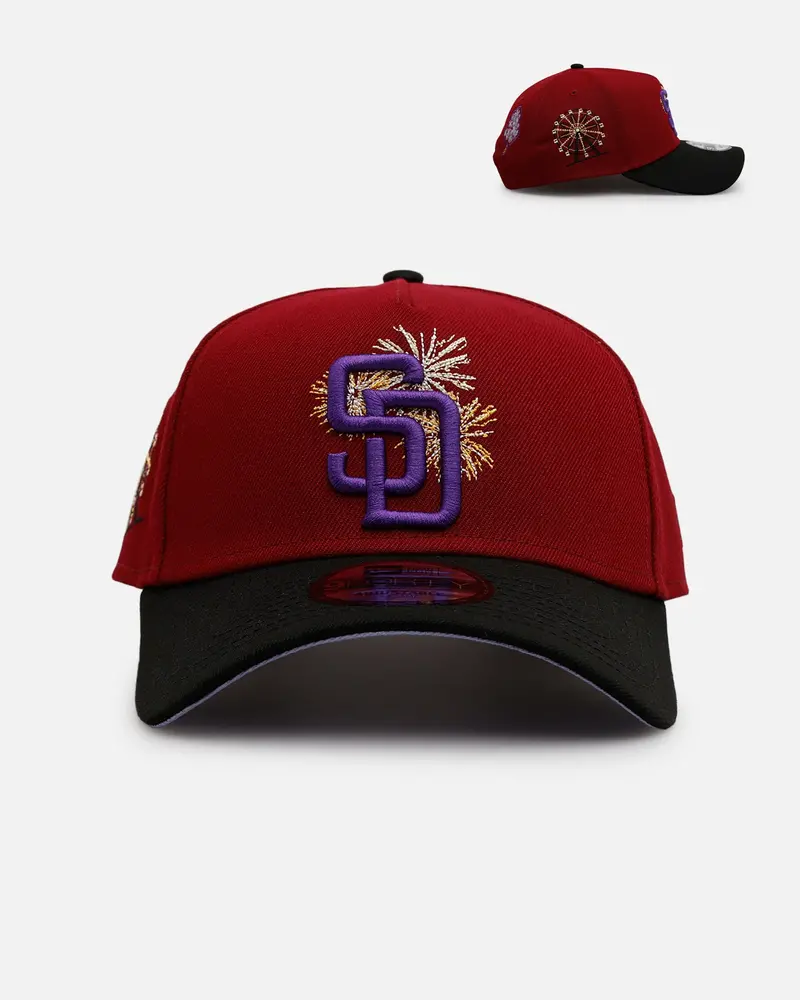 New Era San Diego Padres 'Carnival' 9Forty A-Frame Snapback Cardinal 1