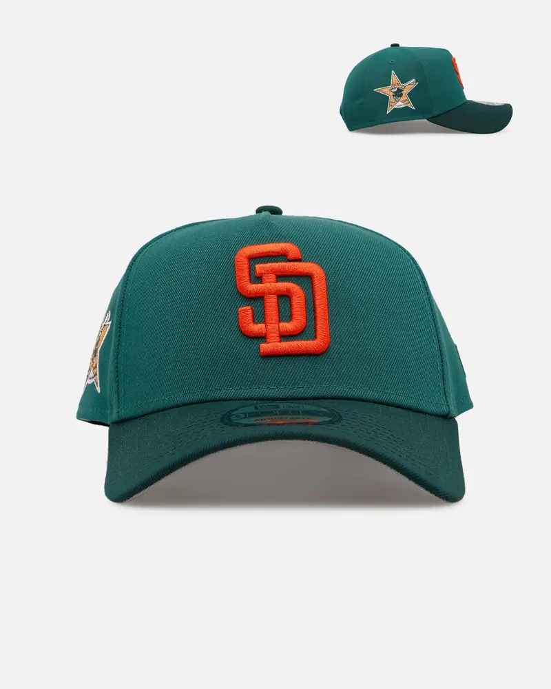 New Era San Diego Padres 'Citrus 2.0' 9Forty A-Frame Snapback Dark Green/Orange 1