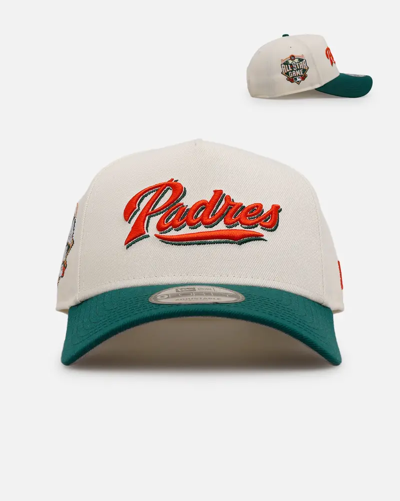 New Era San Diego Padres 'Citrus' 9Forty A-Frame Snapback Chrome/Green/Orange 1