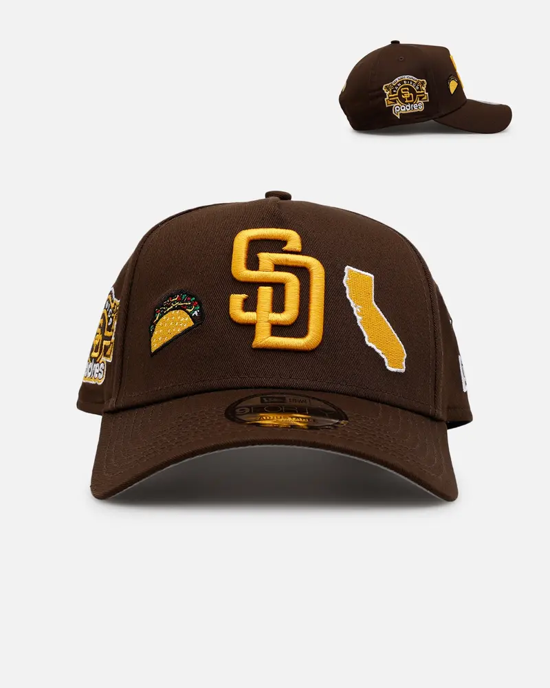 New Era San Diego Padres 'City Icons' 9Forty A-Frame Snapback Brown 1