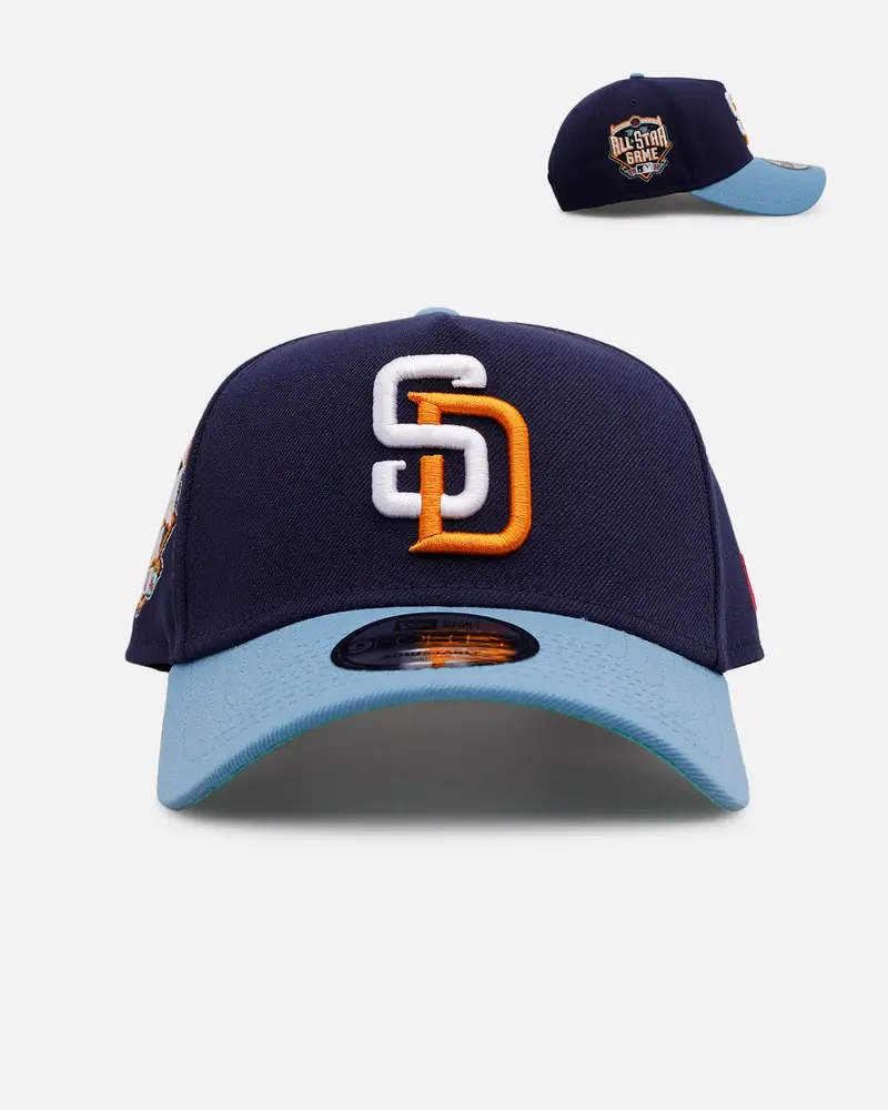 New Era San Diego Padres 'Coral' 9Forty A-Frame Snapback Navy/Sky 1