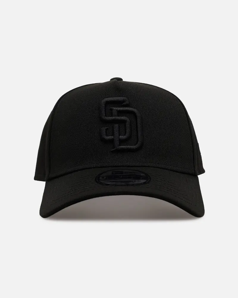 New Era San Diego Padres 'Easy Black' 9Forty A-Frame Snapback Black/Black 1