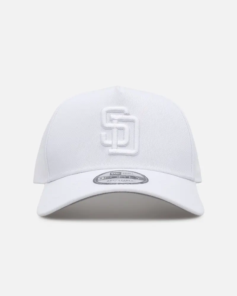 New Era San Diego Padres 'Easy White' 9Forty A-Frame Snapback White/White 1