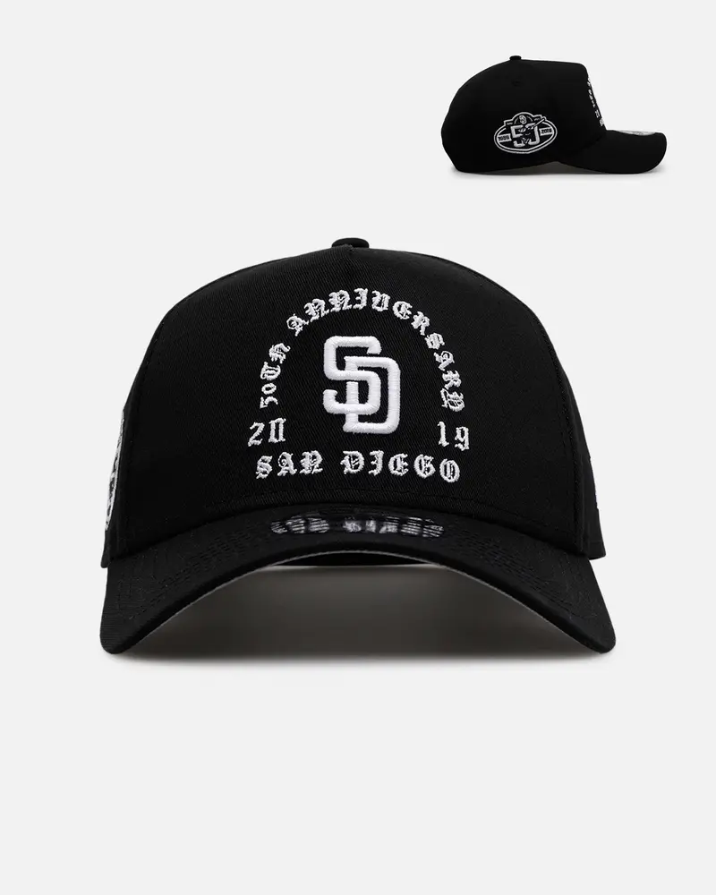 New Era San Diego Padres 'Gothic Arch 2.0' 9Forty A-Frame Snapback Black/White 1