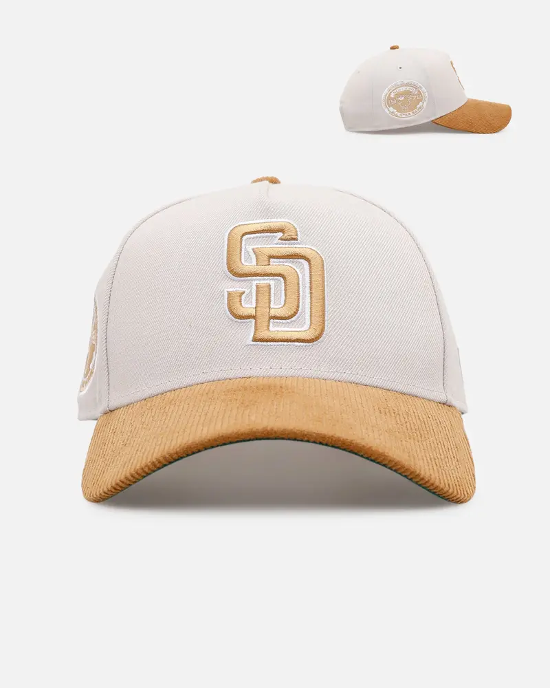 New Era San Diego Padres 'Honey Pot' 9Forty A-Frame Snapback Stone/Wheat 1