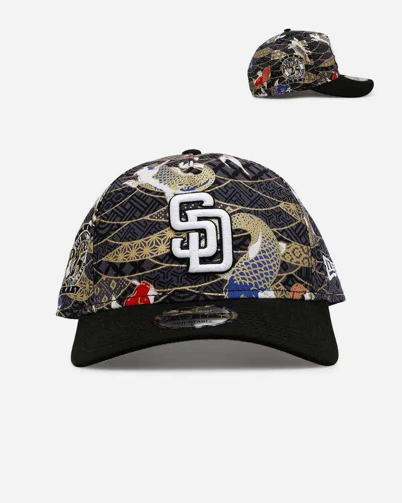 New Era San Diego Padres 'Koi' 9Forty A-Frame Snapback Black/Multi-Colored 1