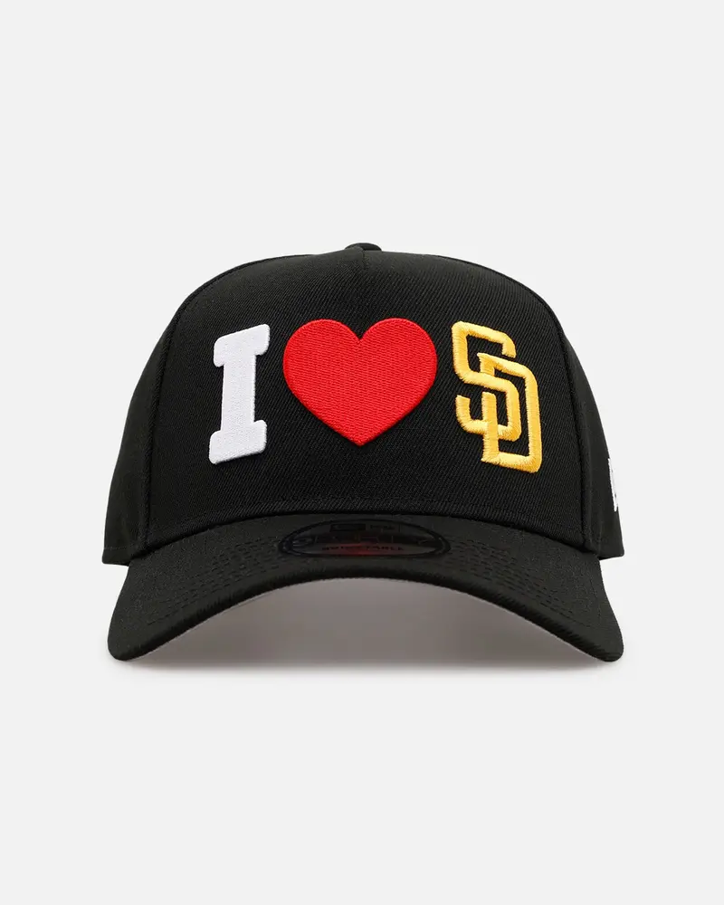 New Era San Diego Padres 'Love' 9Forty A-Frame Snapback Black 1