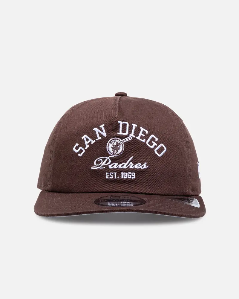 New Era San Diego Padres 'Mlb Stacked Logo' 19Twenty Snapback Dark Brown 1