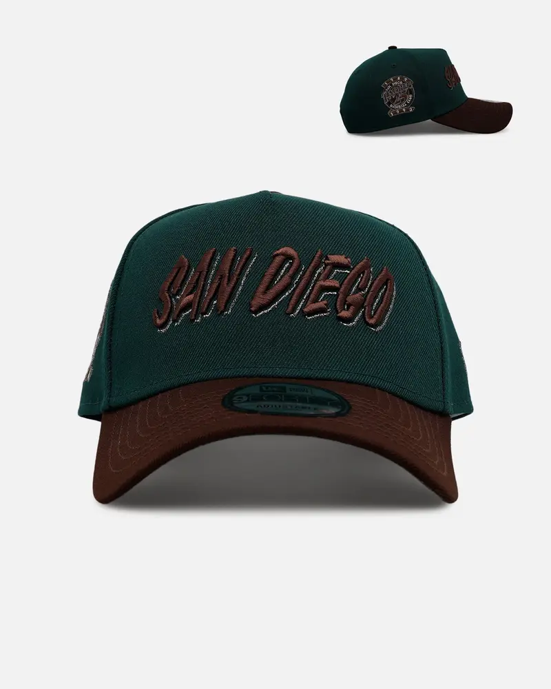 New Era San Diego Padres 'Rainforest' 9Forty A-Frame Snapback Green/Brown 1