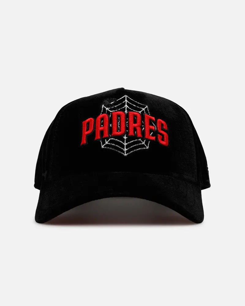 New Era San Diego Padres 'Spider Web' 9Forty A-Frame Snapback Black/Red 1